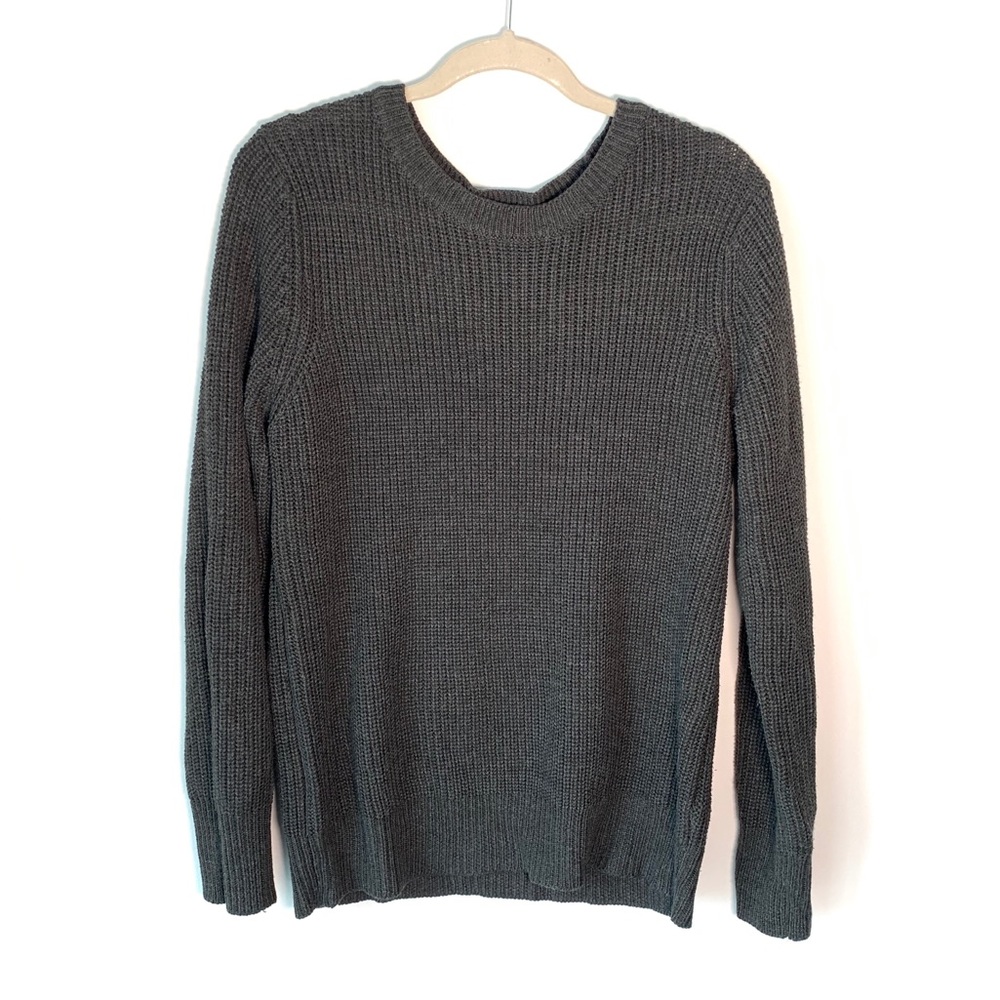 Cozy Grey Relaxed Fit Sweater - Large